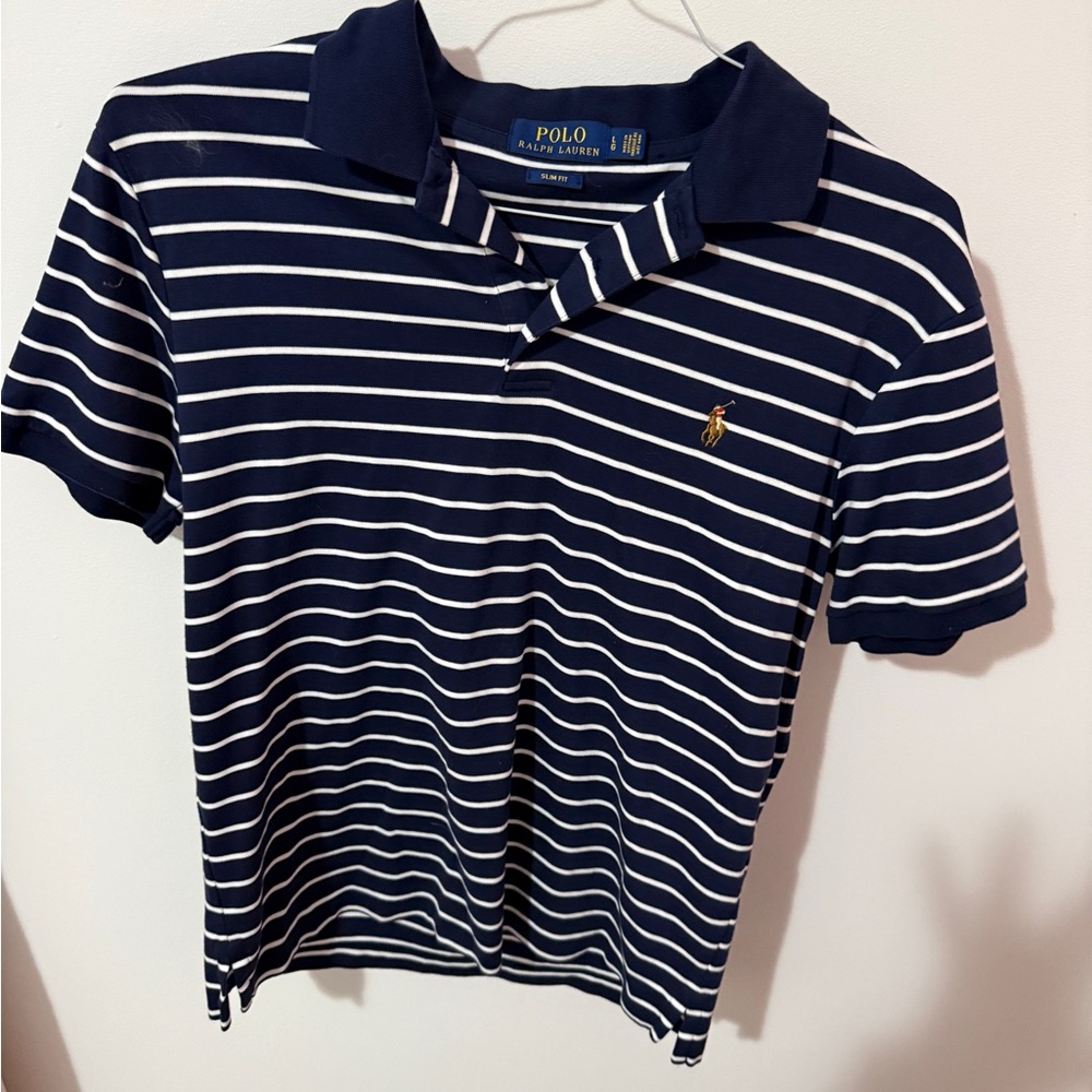 Polo by Ralph Lauren Navy Striped Shirt